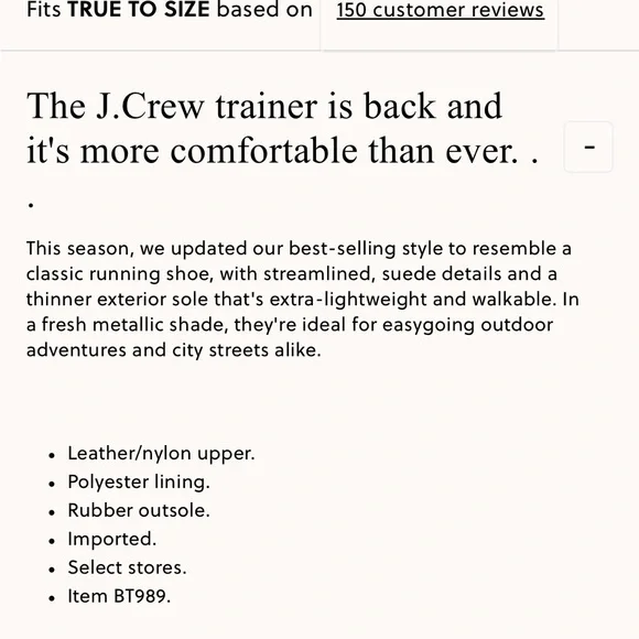 J Crew trainers in metallic colorblock Women's Cream Sneakers with Gold Accents - Picture 5 of 12